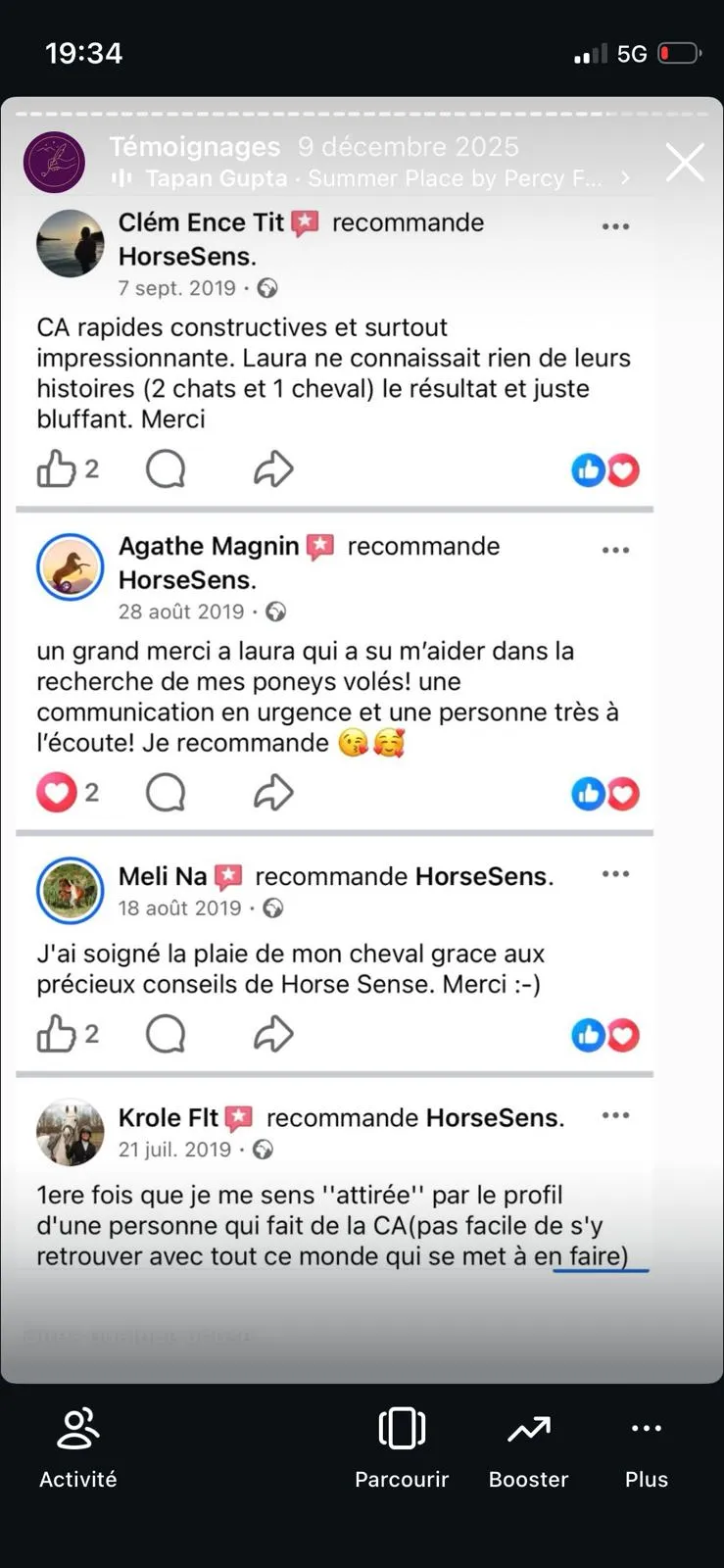 Avis client HorseSens