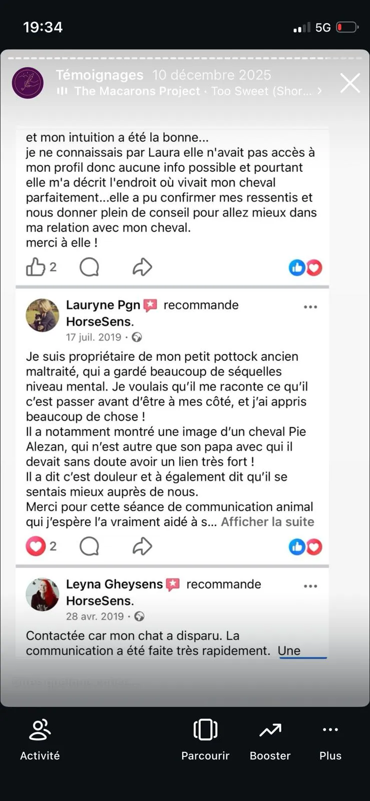 Avis client HorseSens