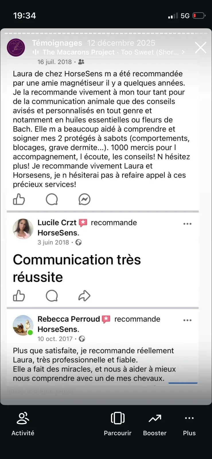 Avis client HorseSens