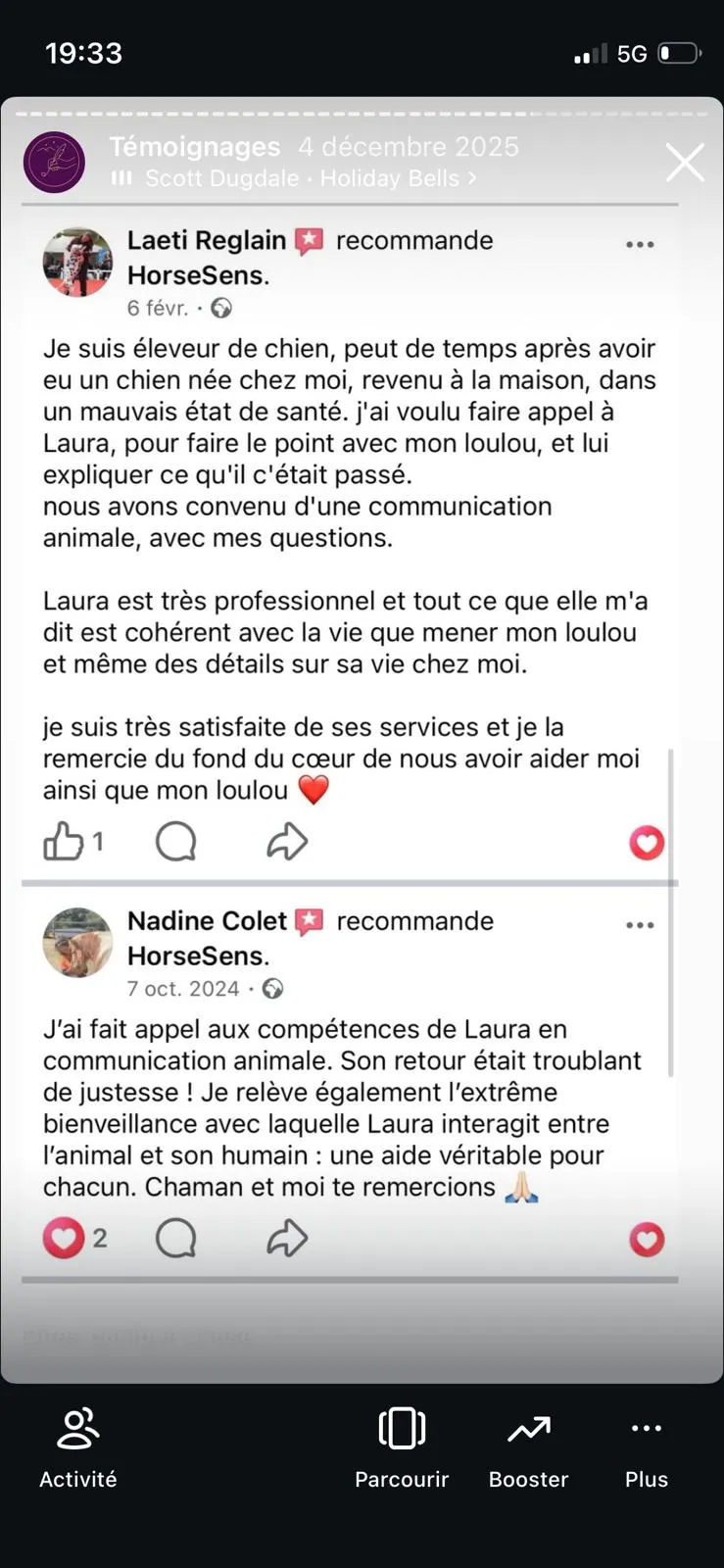 Avis client HorseSens