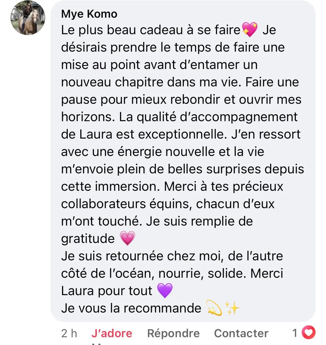 Avis client HorseSens