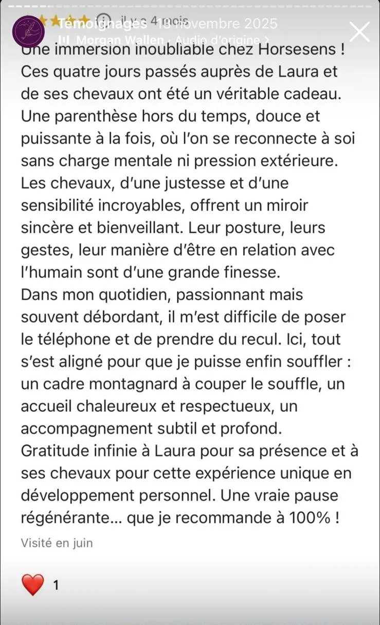 Avis client HorseSens