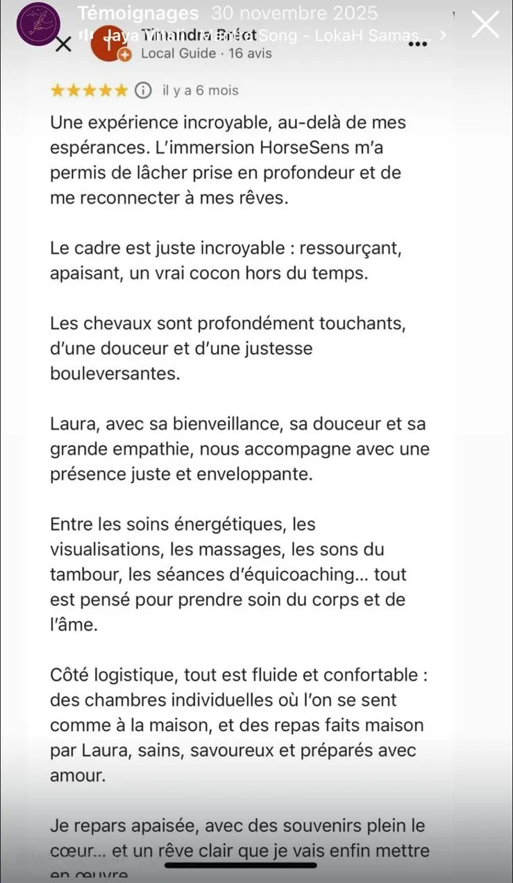 Avis client HorseSens