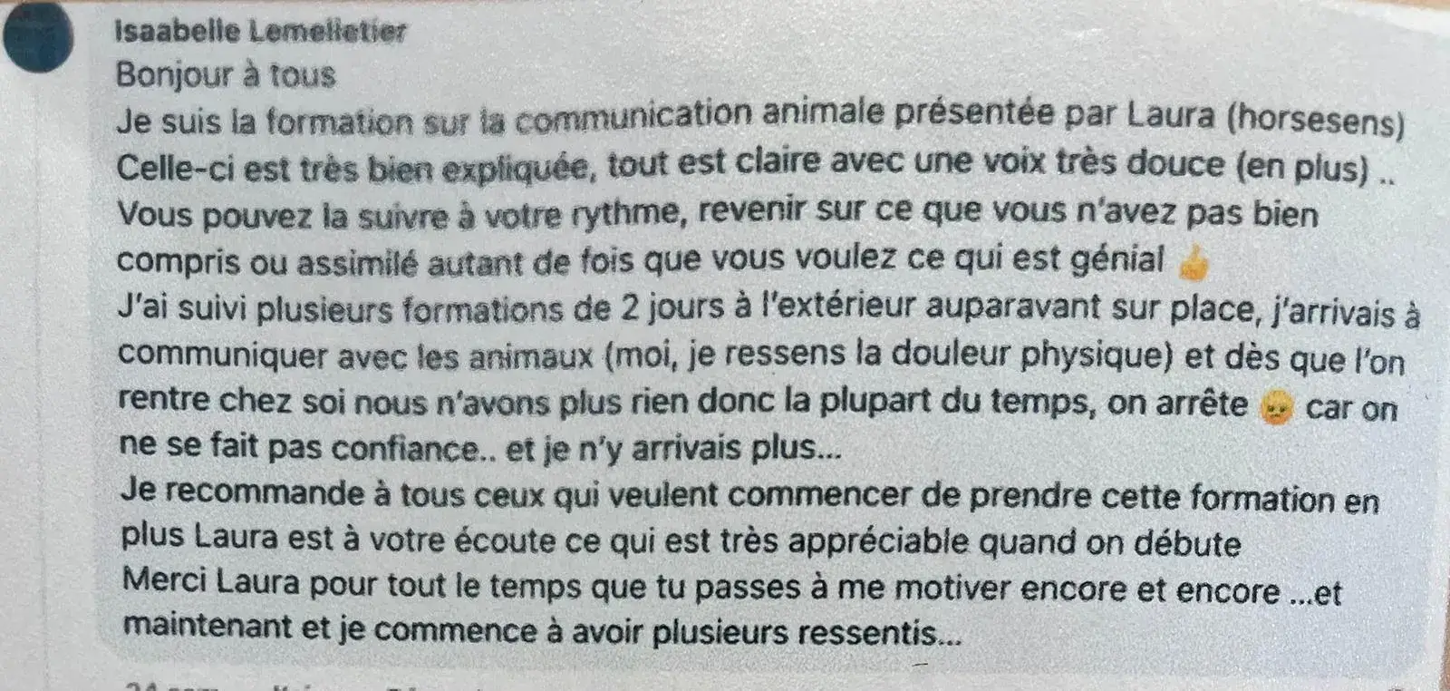 Avis client HorseSens